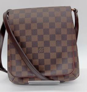 AI鑑定済　LOUIS VUITTON　ルイ・ヴィトン　ダミエ　N51300　ミュゼットサルサロング　ショルダーバッグ　TN1057　レディース　ブラウン