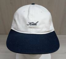 KITH/キス/キャップ/Script Logo Cap Scarab/ホワイト×ネイビー_画像2