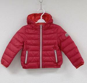 モンクレール MONCLER ダウンジャケット レッド キッズ 92cm 2歳