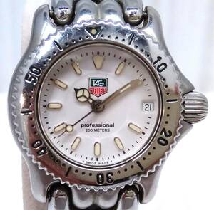 TAG HEUER TAG Heuer Professional cell Date WG1412-0|233*** white face quartz wristwatch [2023/09* battery replaced ]