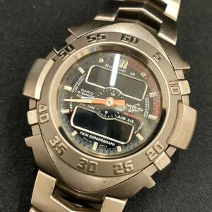  Junk Casio CASIOji- shock G-SHOCK MRG-1200T REVMAN battery type digital analogue titanium 