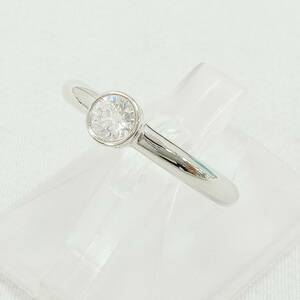 Tiffany＆Co.　ティファニー　Pt950　プラチナ　#6.5　約6.5号　総重量約5.4g　ダイヤ0.24ct　ダイヤモンド　指輪　ブランドアクセサリー