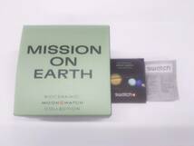 OMEGA×Swatch オメガ×スウォッチ ムーンウォッチ MISSON on EARTH ミッションオンアース クォーツ クロノグラフ 腕時計_画像9