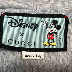 【即決】GUCCI 604218 Disney コラボ ミッキーマウス パーカー グレー Lサイズ グッチ ディズニーの画像3