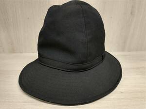 YOHJI YAMAMOTO POUR HOMME W/GABARDINE FEDORA HAT HX-H09-100 つば広 ハット ヨウジヤマモト プールオム メンズ 4 プールオム 帽子