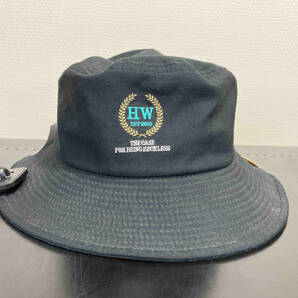 THE H.W.DOG&CO. ザ エイチダブリュウ ドッグアンドコー LAUREL HAT バケットハット D-00662 日本製 ブラック 帽子 刺繍 バケハの画像1
