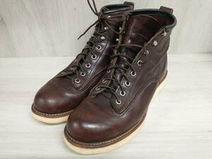 RED WING LINEMAN BOOTS 2906 レッドウィング ラインマン メンズ ブーツ シューズ レザー US9 約27cm ブラウン 米国製 箱無し 店舗受取可