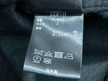 stein シュタイン OVERSIZED DOWN PAT SHIRT (WOOL) S ブラック ST.320-2 長袖シャツ SUPER120S ウール オーバーサイズ_画像5