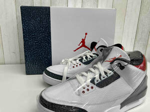 未使用品 【箱付き】【黒タグ付き】NIKE AIR JORDAN 3 RETRO SE-T CO JP FIRE RED DENIM カタカナモデル ／CZ6433-100