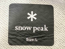 snow peak スノーピーク スウェットパーカー Printed Logo Sweat Hoodie プリンテッド ロゴ スイート フーディ SPS-SW-21SU001 L グレー_画像3