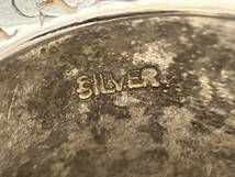 SILVER 刻印 メキシカン ジュエリー 花文字 Cloister Blank 1998 925 ユリの紋章 モチーフ 26.5g_画像6