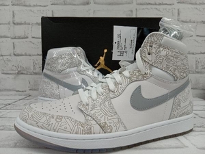 【箱付き】NIKE AIR JORDAN 1 RETRO HI OG LASER 705289 100 METALLIC SILVER エアジョーダン1 OG メタリックシルバー 黒タグ付き 28cm