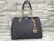 MICHAEL KORS/35S7GAHT3C/マイケルコース/ショルダーバッグ/ハンドバッグ/デニム/キルティング/チェーンバッグ/レディース/ネイビー_画像1