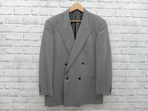 Aquascutum アクアスキュータム テーラードジャケット ダブル ピークドラペルジャケット グレー 店舗受取可