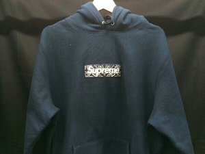 Supreme シュプリーム Bandana Box Logo Hooded Sweatshirt Navy パーカー サイズ：L ネイビー