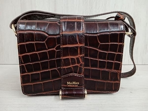  сумка на плечо Brown MaxMara 14-51-10906 телячья кожа кожа ягненка красный чай 