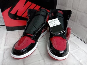 【タグ付き】NIKE ナイキ AIR JORDAN 1 RETRO HIGH ON エアジョーダン 1レトロ 555088-063 スニーカー ブラックxレッド 29cm 店舗受取可