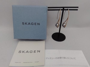 SKAGEN Skagen earrings box attaching swing pearl manner 