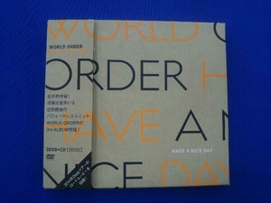 帯あり 紙ジャケット 須藤元気 WORLD ORDER DVD HAVE A NICE DAY(初回限定版)