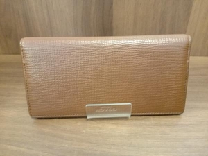 COACH コーチ 長財布 小銭入れ無し ブラウン レザー