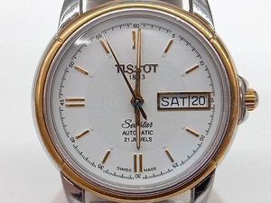 TISSOT　ティソ　Seastar　A660/760　自動巻　オートマティック　21石　デイデイト　ホワイト×ゴールド×シルバー　腕時計 店舗受取可