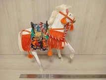 現状品 飾り馬　飾馬　白馬　置物　端午の節句　五月人形　こどもの日　馬人形　京人形_画像3
