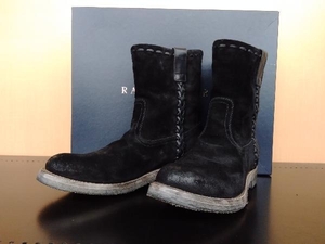 RALPH LAUREN OILY SUEDE BOOTS オイリースウェードブーツ イタリア製 26.5cm