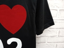 D-SQUARED2 ディースクエアード I love D2 Tシャツ 半袖 サイズXS ブラック 店舗受取可_画像4