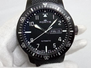 FORTIS| aero master mission timer 647.18.10LP|3839 self-winding watch wristwatch | Fortis store receipt possible 