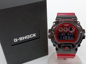 CASIO　カシオ　G-SHOCK　ジーショック　GM-6900B　電池式　クォーツ　メタルカバー　レッド×ブラック　メンズ腕時計　箱付 店舗受取可