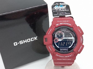 CASIO　カシオ　G-SHOCK　ジーショック　MUDMAN　マッドマン　GW-9300RD　電波ソーラー　マルチバンド6　ブラック×レッド　メンズ腕時計