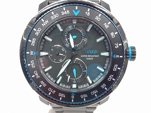 SEIKO Seiko WIRED Wired VH67-KCC0 тип аккумулятора кварц черный × голубой мужские наручные часы магазин квитанция возможно 