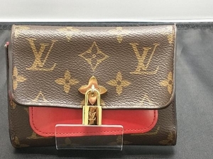 【即決】LOUIS VUITTON ルイ・ヴィトン モノグラム ポルトフォイユ フラワーコンパクト コクリコ M62567 3つ折り財布