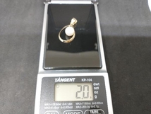 K18 パール デザインペンダントトップ 8mm 珠 2g 揺れる 18K YG 18金 ゴールド 店舗受取可_画像8