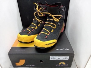 [ box attaching ] LA SARTORIAla monkey Tria trekking shoes men's black GORE-TEX mountain climbing shoes 31A999100 size 27.5cm