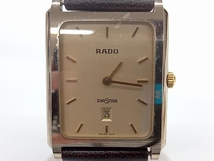 RADO　ラドー　DIASTAR　ダイアスター　160.0394.3　電池式　クォーツ　デイト　ゴールド　メンズ腕時計 店舗受取可_画像1