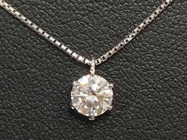 鑑定書付き】 K18 ゴールド (総0.8g) 42㎝ ダイヤ 0.6ct ネックレス-