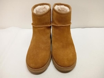 UGG アグ S/N1104609 CLASSIC FEMME MINIショートブーツ ブラウン 24.5cm USA7.5_画像2