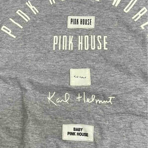 PINK HOUSE ×Karl Helmut ピンクハウス カールヘルム メンズ レディース 半袖Tシャツ グレー P0162UAL 43 Lサイズの画像3