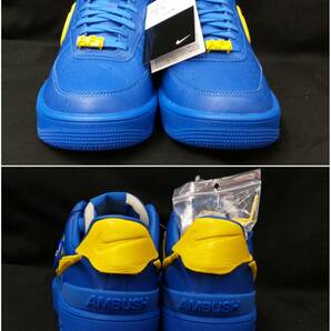 [黒タグ付・未使用] NIKE AMBUSH AIR FORCE 1 GAME ROYAL アンブッシュ コラボ エアフォース 28cm ロイヤル青 黄 DV3464-400 店舗受取可の画像3