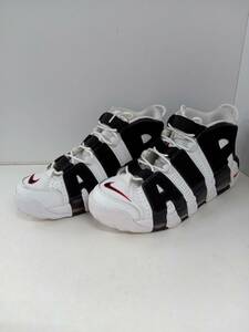 NIKE ナイキ AIR MORE UPTEMPO スニーカー ホワイト/ブラック×ユニバーシティーレッド 28cm 414962-105