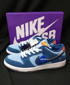 [黒タグ付・未使用] NIKE SB DUNK LOW PRM WHY SO SAD コラボ ダンク ワイ ソー サッド 27.5cm スニーカー ブルー DX5549-400 店舗受取可