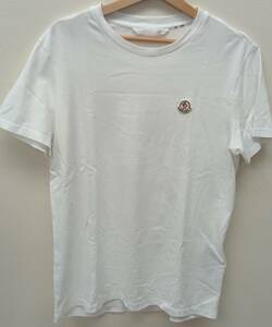MONCLERAWAKE モンクレール AWAKE /19年製 ロゴプリントTシャツ / ホワイト半袖Tシャツ/Mサイズ/肩に汚れ有ります