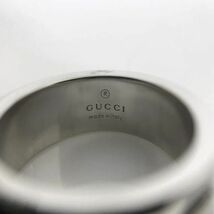 グッチ リング シルバー Ｇカット 032661 09840 8106 指輪 12号 925 Sランク GUCCI 新品_画像6