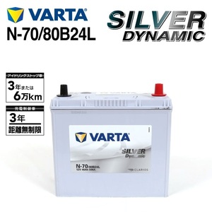 N-70/80B24L VARTA 新品 バッテリー SILVER Dynamic EFB 国産車用 SLN-70 互換N-55 送料無料