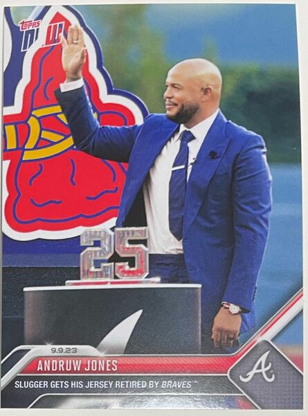 topps now アトランタブレーブスアンドリュー ジョーンズ