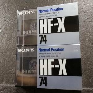 未開封　カセットテープ　SONY HF-X　74分　2本セット