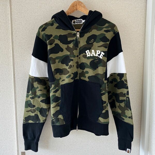 A BATHING APE BAPE CAMO 迷彩 猿 カモ ジップパーカー