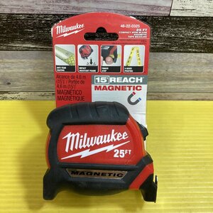 【milwaukee/ミルウォーキー】マグネット付き コンベックス メジャー 48-22-0325 未使用展示品(日本のcm表記ではありません)