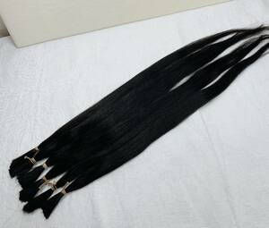 自然な黒髪①65㎝ 日本人女性 ストレートヘア　ヘアドネーション 